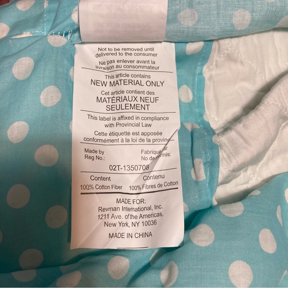 LAURA ASHLEY Quilted Standard Shams Cotton Butterflies Polka Dots Set of 2 - Picture 10 of 16